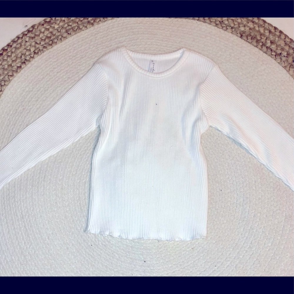 🛍Girls White Long Sleeve Blouse